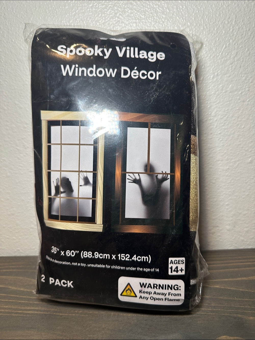 Black Window Décor - 2 Pack